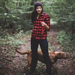 Tradlands Arapahoe flannel, buffalo check EUC